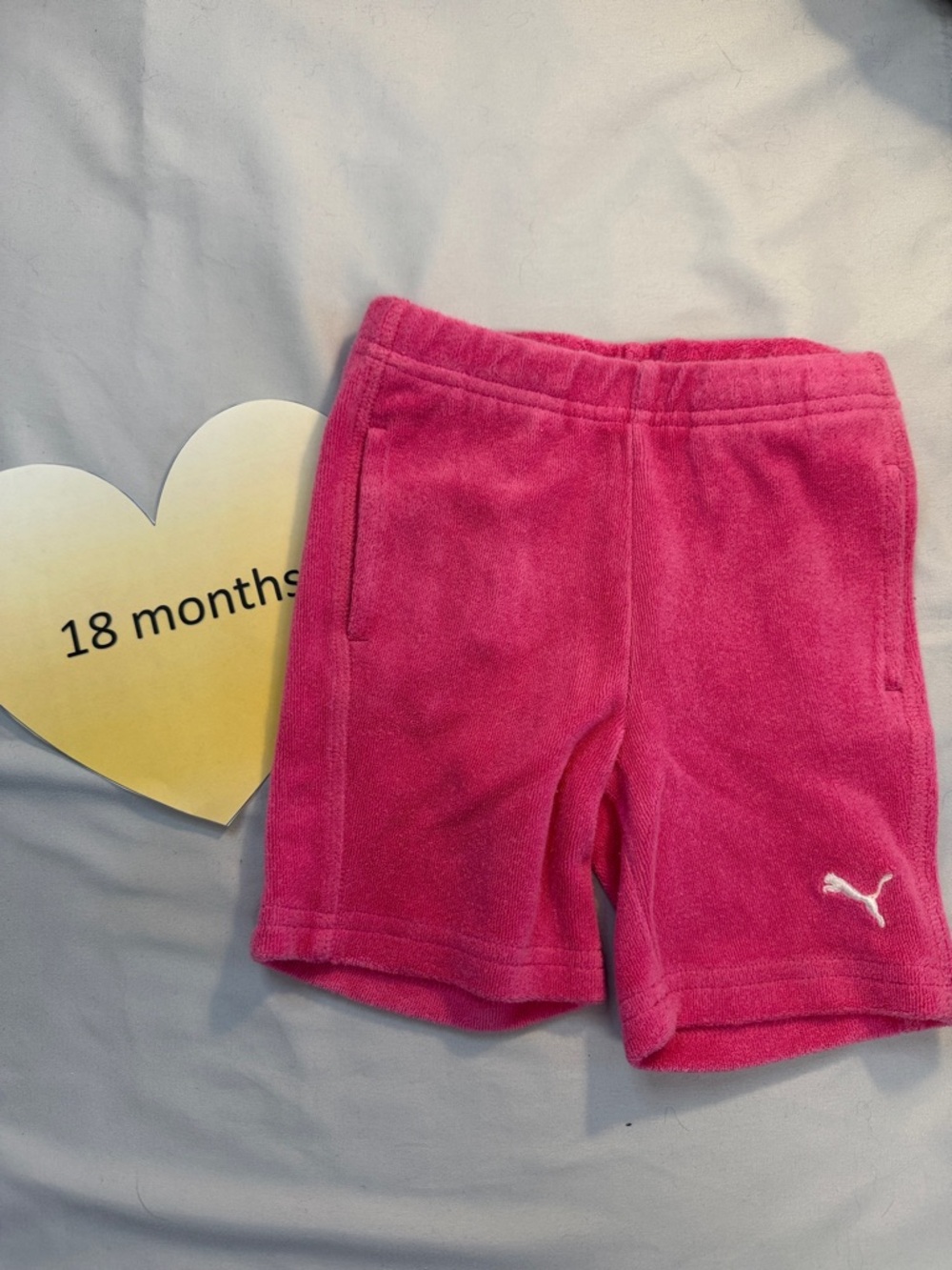 Puma Pink Athletic Terry Shorts
